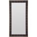 Vanguard Furniture Corinthian Wall Mirror Leather in Brown | 93.5 H x 48.5 W x 2.5 D in | Wayfair 9404-MI_551067_Brownstone