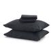 Great Bay Home Nordic Super Soft Solid Flannel Sheet Set, Cotton in Black | Full | Wayfair EC201870