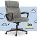 Serta at Home Serta Hannah Executive Ergonomic Office Chair w/ Lumbar Support & Pillowed Headrest Upholstered, in Gray | Wayfair 47402