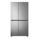 LG NatureFRESH GSBV70PZTL American-Style Fridge Freezer - Shiny Steel, Silver/Grey