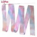 1/2pcs 2M/4M Art Gymnastics Ballet Dance Ribbon with Twirling Stick Kid Flashing Glitter Sport