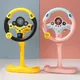 Kids Electric Simulation Steering Wheel Toy With Light And Sound Educational Children Co-Pilot