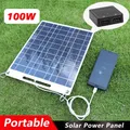 100W Solar Plate 5V Solar Mobile Charging Board Solar Panel Backpack Solar Charger Dual USB Ports