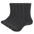 YUEDGE Men's Socks Mid Calf Comfort Cotton Anti Odor Sweat Formal Casual Everyday Business Dress