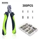 Booms Fishing CP2 Fishing Crimping Pliers with 300Pcs/set for Single & Double 6 Size Fishing Line