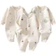 Autumn Baby Clothes Cotton Newborn Romper Bear Bunny Cartoon Printed Jumpsuit Toddler Infant Onesie