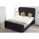 Wingback Sleigh Bed W/Memory Form Sprung Mattress | Wowcher