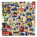 10/30/50PCS Fireman Sam Cartoon Education Stickers For Kids DIY Notebook Phone Laptop Suitcase