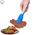 1PCS Silicone BBQ Grilling Tong Salad Bread Serving Tong Non-Stick Kitchen Barbecue Grilling Cooking