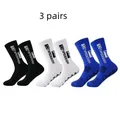 3 Pairs New Anti Slip Football Socks For Men's Outdoor Sports Grip Football Socks 39-45