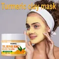 Turmeric Mud Mask Facial Purification Deep Cleansing Brightening Control oil Beauty Anti-Acne