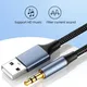 USB to 3.5mm Audio Cable Male to Male Stereo USB A to 3.5 Jack AUX Adapter Wire Headphone Speaker