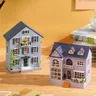 Diy Mini Wooden Dollhouse With Furniture Light Doll House Casa Miniature Items maison Children Girl