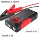 New 18000mAh Portable Car Jump Starter Power Bank Car Booster Charger 12V Starting Device Petrol