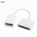 15CM Docking 30P Female to USB 2.0 Female Data Charge Short Cable Dock 30P Black & White