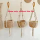 Macrame Plant Hanger Indoor Hanging Planter Basket Woven Cotton Rope Flower Pot Crochet Plant Holder