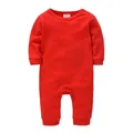 Honeyzone Romper Baby Clothes Newborn Baby Costume Cotton Jumpsuit Red Toddler Girl Onesie Ropa Bebe
