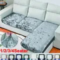 1/2/3/4Seater Crushed Velvet Sofa Seat Covers Plush Stretch Sofa Cushion Covers Elastic Couch