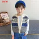 Korean Kids Sweater Children's Clothing for Boy Single-breasted Vests Sleeveless Sweaters Baby Boys