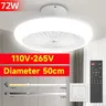 72W Ceiling Fan Ceiling Light 85-265V Ceiling Fans with Light and Remote 3 Colors Dimmable Ceiling