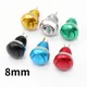 8mm Buttons Metal Power On Off Push Button Mini Switch Momentary Self-reset Doorbell Waterproof Horn