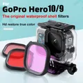 3-Pack Filters Kit Magenta Snorkel Lens Red Color Filter for GoPro HERO9 10 11Black Super Suit