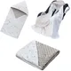 90*90cm Newborn Baby Blanket Sleepsack On Basket Stroller Car Seats Go Out Portable Windproof