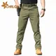 CHRLCK Men's Anti-scratch Tactical Pants Elasticity Hiking Trousers Men Waterproof Hunting Fishing