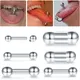 1Pc Stainless Steel Tongue Straight Barbells Nipple Intimate Piercing Tragus Ear Piercing Internal