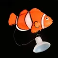 Vivid Silica Gel Fishes Artificial Luminous Fish Clownfish Guppy Floating Ornament Fish Tank