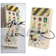 Montessori Busy Board Fine Motor Skill Lights Switch Toy with LED Light Sensory Educational