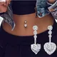 1PCS Crystal Belly Button Rings Surgical Steel Heart Navel Piercing Sexy Flower Belly Rings Body