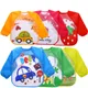 Cute Baby Bibs Waterproof Long Sleeve Apron Children Feeding Smock Bib Burp Painting Drawing Soft