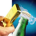 Gold Bar Bottle Opener ABS Metal Magnet Bullion Beer Openers Handheld Gold Bar Bottle Opener Kitchen