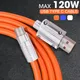 Max 120W Zinc Alloy Cable 120W 6A Fast Charging Metal Port Silicon Gel Mobile Phone Charge & Data