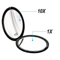 Portable Mini Makeup Mirror Compact Pocket Handheld Mirror 10x Magnifying Double Sided Makeup Mirror