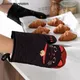 SHIMOYAMA 1/2pcs Oven Mitt Cute Cat Kitchen Heat Resistant Gloves Thickened Anti-scald Microwave