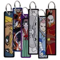 Anime Keychain Cute Keychains for Men Key Fobs Holder Embroidered Key Tag Keyring Jewelry
