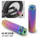 1pcs Alloy Foot Stunt Peg For Mtb Bmx Bike 3/8'' Axle Footrest-Lever Cylinder Grip Non-Slip Axle