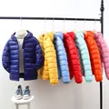 Autumn Girls Down Jacket 4-12 Years Children Clothing Winter Boys Warm Snowsuit Jackets Kids Hooded