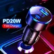 20WUSB Car Charger USB Type C Auto Cigarette Lighter Adapter Mobile Phone Fast Charging Charger For