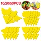 50-10Pcs Sticky Traps Fruit Fly Trap Yellow Sticky Bug Trap for Indoor Outdoor Use Insect Pest