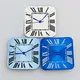 26.8mm Square Watch Faces Roman Numerals White Dial For Japanese NH35/NH36 Movement