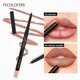 12 Colors Fog Surface Matte Lipstick Pen Wooden Waterproof Lasting Non-fading Stereo Lip Liner