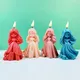 Sweety Princess Long Hair Girl Candle Silicone Mold DIY Art Scented Candle Gypsum Soap Making Kit