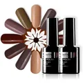 Beautilux Nail Gel Polish Brown Coffee Chocolate Color Collection Salon Nails Art Gels Varnish UV