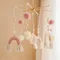 Baby Rassel Spielzeug 0-12 Monate Quaste Regenbogen Holz mobile Neugeborene Spieluhr Bett Glocke