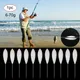 1 Piece Fishing Float 6g-70g Bombard Shape Acrylic Fishing Float Upward Bobber For Carp Fishing