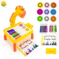 Children Drawing Board Projection Table Light Toy For Boy Сoloring Pen Book Tool Set Girl Learning