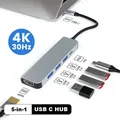 USB C HUB Type C Docking Station USB Splitter 4K 30Hz USB 3.0 HUB USB C to HDMI-compatible Adapter